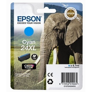 Epson C13T24324012 Orig T2432 Cartuccia cyan 740 pag 8.7ml XL 8715946519265