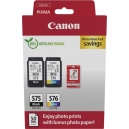 Canon PG-575+CL-576 Orig black / color + 50 fogli 10x15 cm 8714574679730