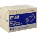  ORIGINALE Epson toner nero C13S050691 0691 ~ 10000 PAG  