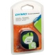 ORIGINAL DYMO nastro laminato nero su bianco S0721520 91220 LetraTAG banda di carta, 12mm x 4m